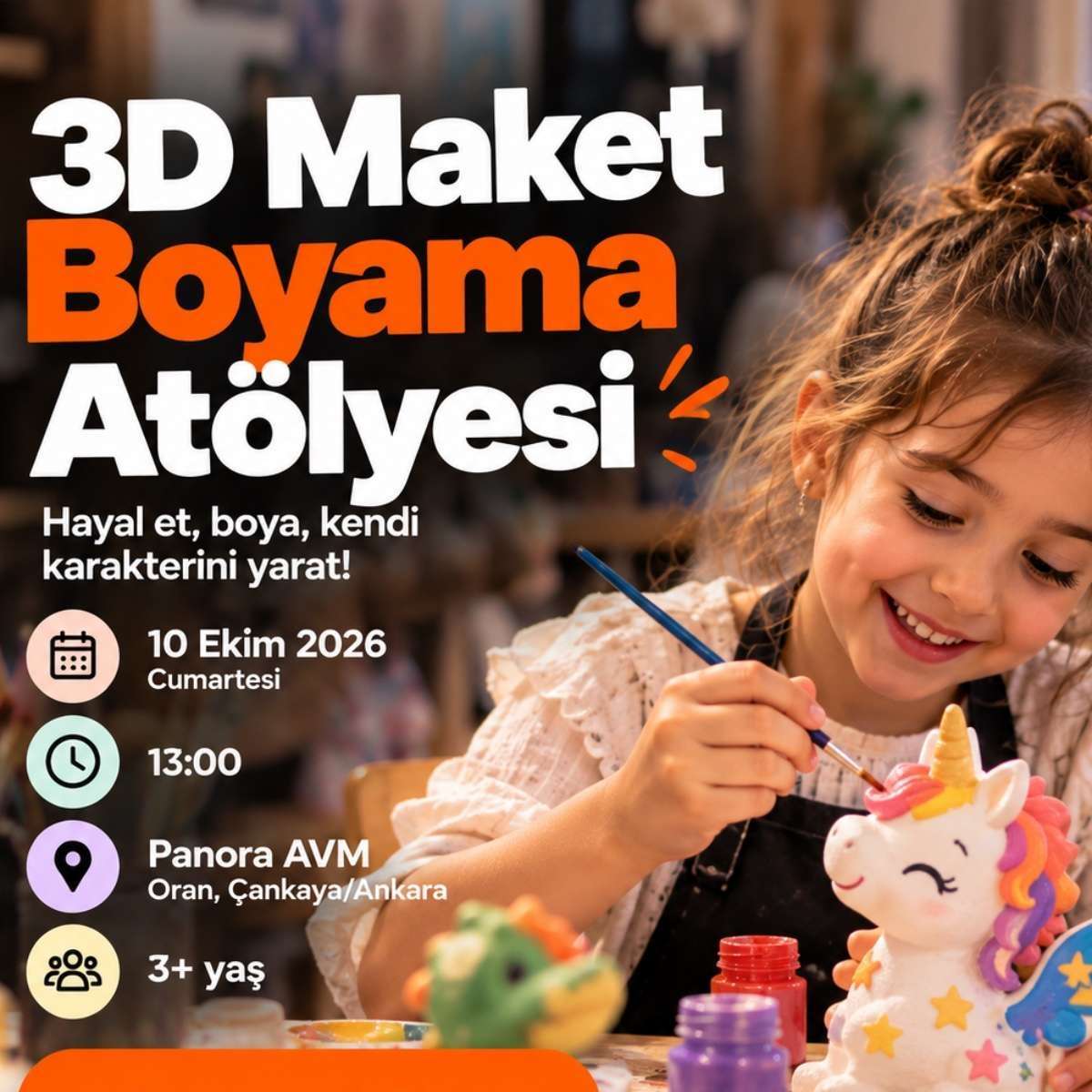 3D Maket Boyama Atölyesi