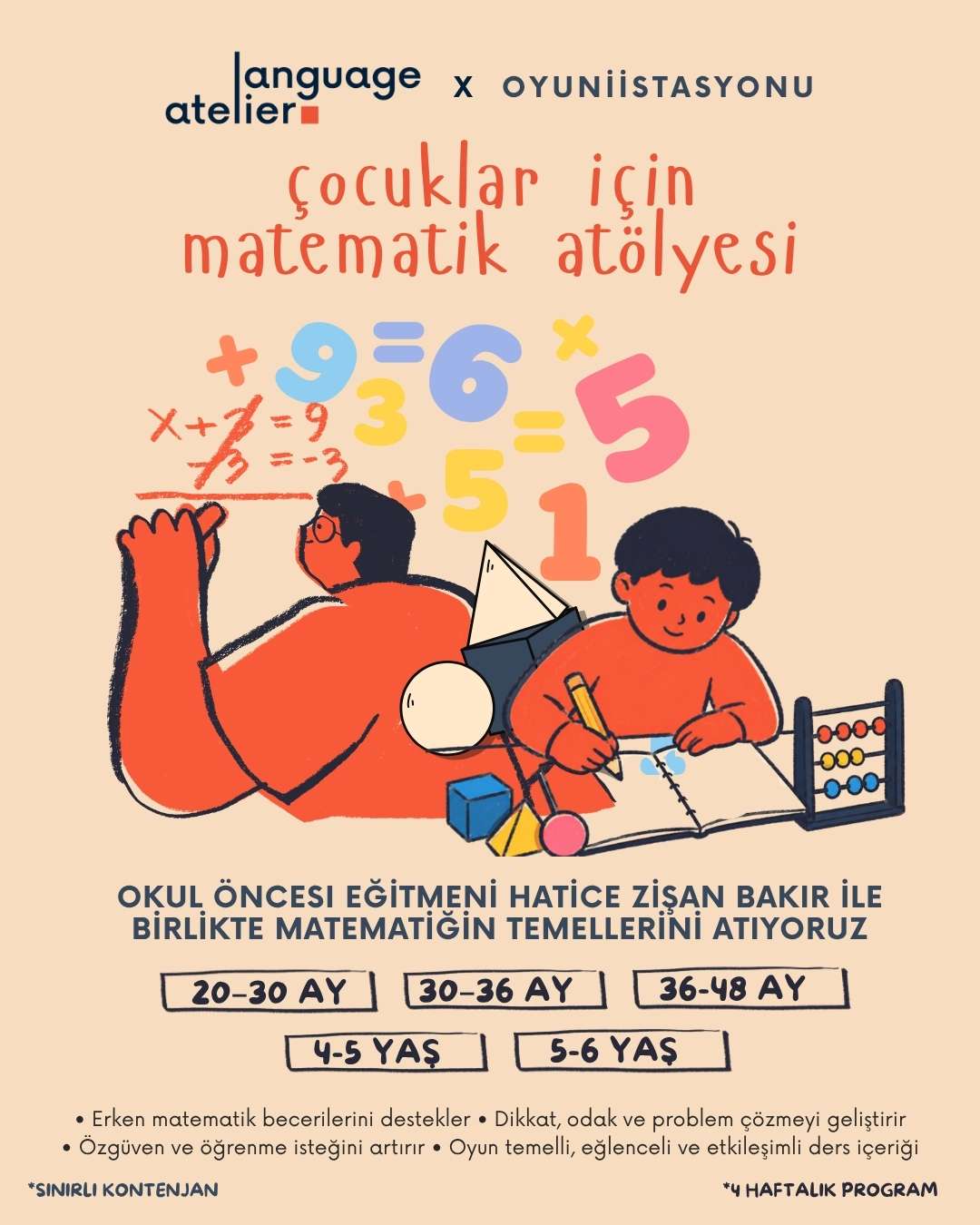 Çocuklar İçin Matematik Atölyesi — Görsel 1 / 4